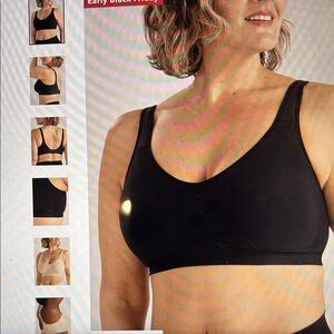 True cool wireless Black Sports Bra